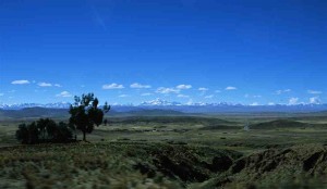 Dusk settling over the Altiplano